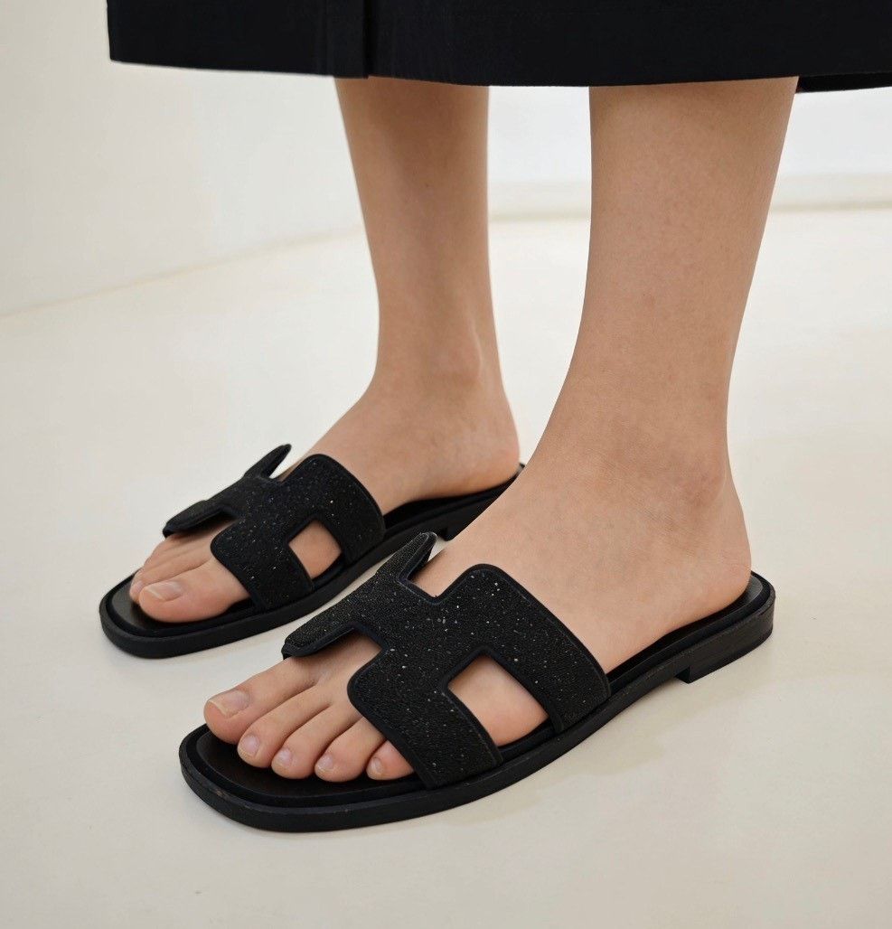 Hermes Hermes Oran Star Slippers Size US 5 / IT 35 - 1 Thumbnail