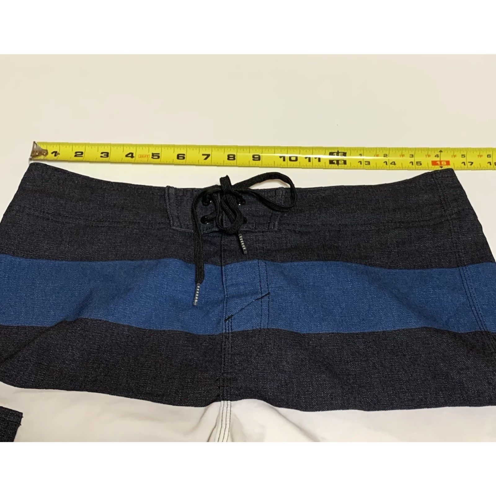 O'Neill O’NEILL Boardshorts Swim Bottoms Striped Multicolor Red White Blue Black 31 Men Size US 31 - 3 Thumbnail