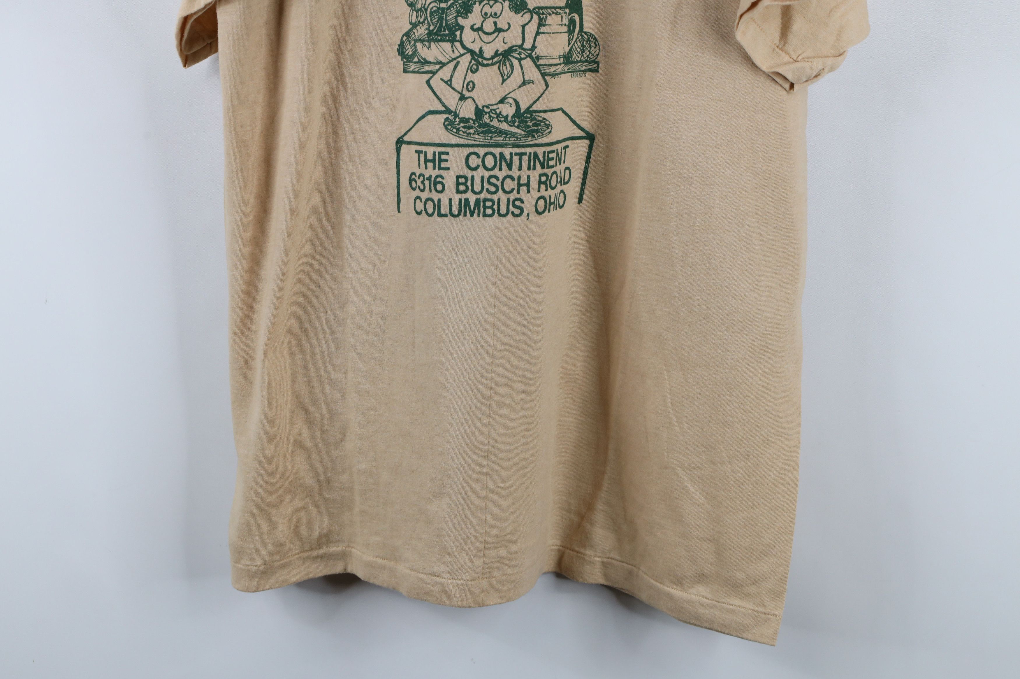 Vintage Vintage 80s Rapallos Pasta Restaurant Columbus T-Shirt USA Size US XL / EU 56 / 4 - 3 Thumbnail