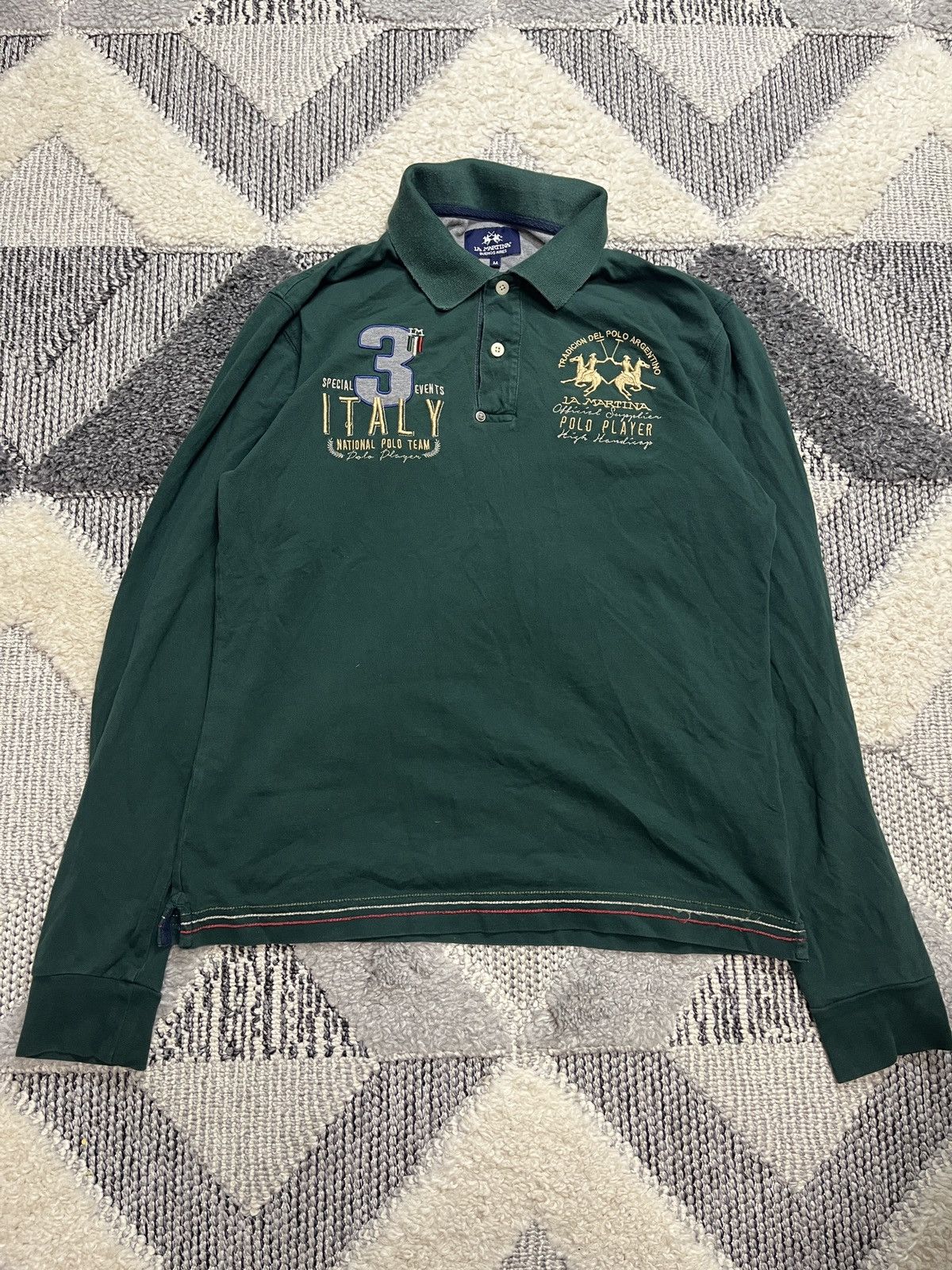 La Martina × Vintage La Martina Vintage Polo Italy Team Long Sleeve T Shirt Size US M / EU 48-50 / 2 - 1 Thumbnail