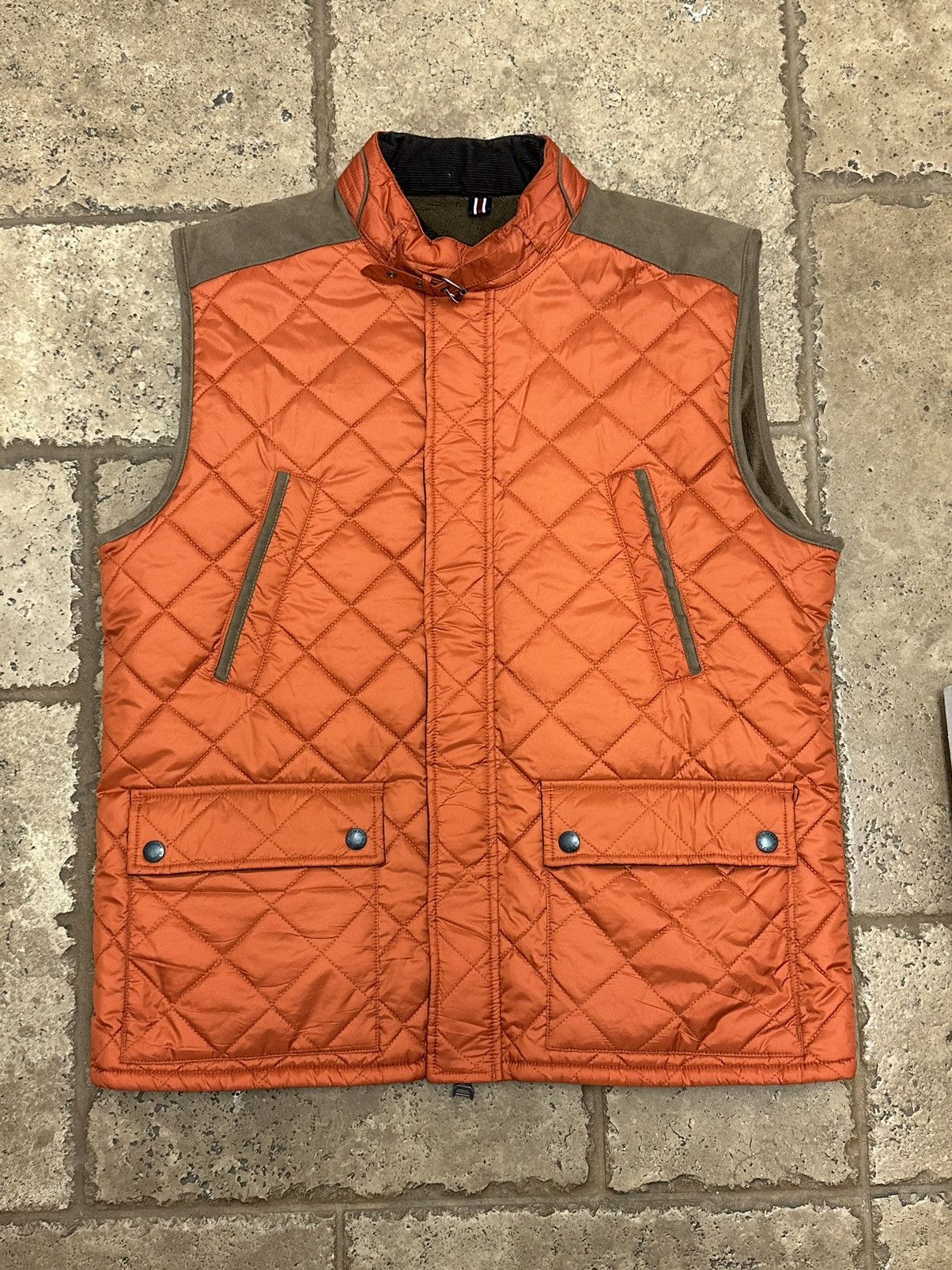 Tommy Hilfiger Tommy Hilfiger Button Zip Nylon Quilted Vest Outerwear Size US XL / EU 56 / 4 - 1 Thumbnail