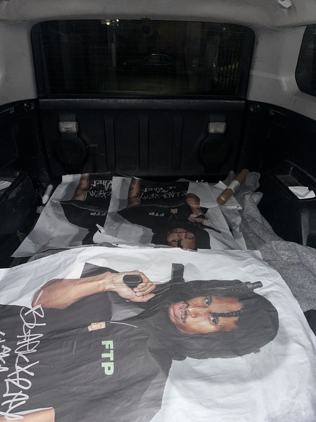 image of Fuck The Population x Vintage Black Kray Ftp, Men's
