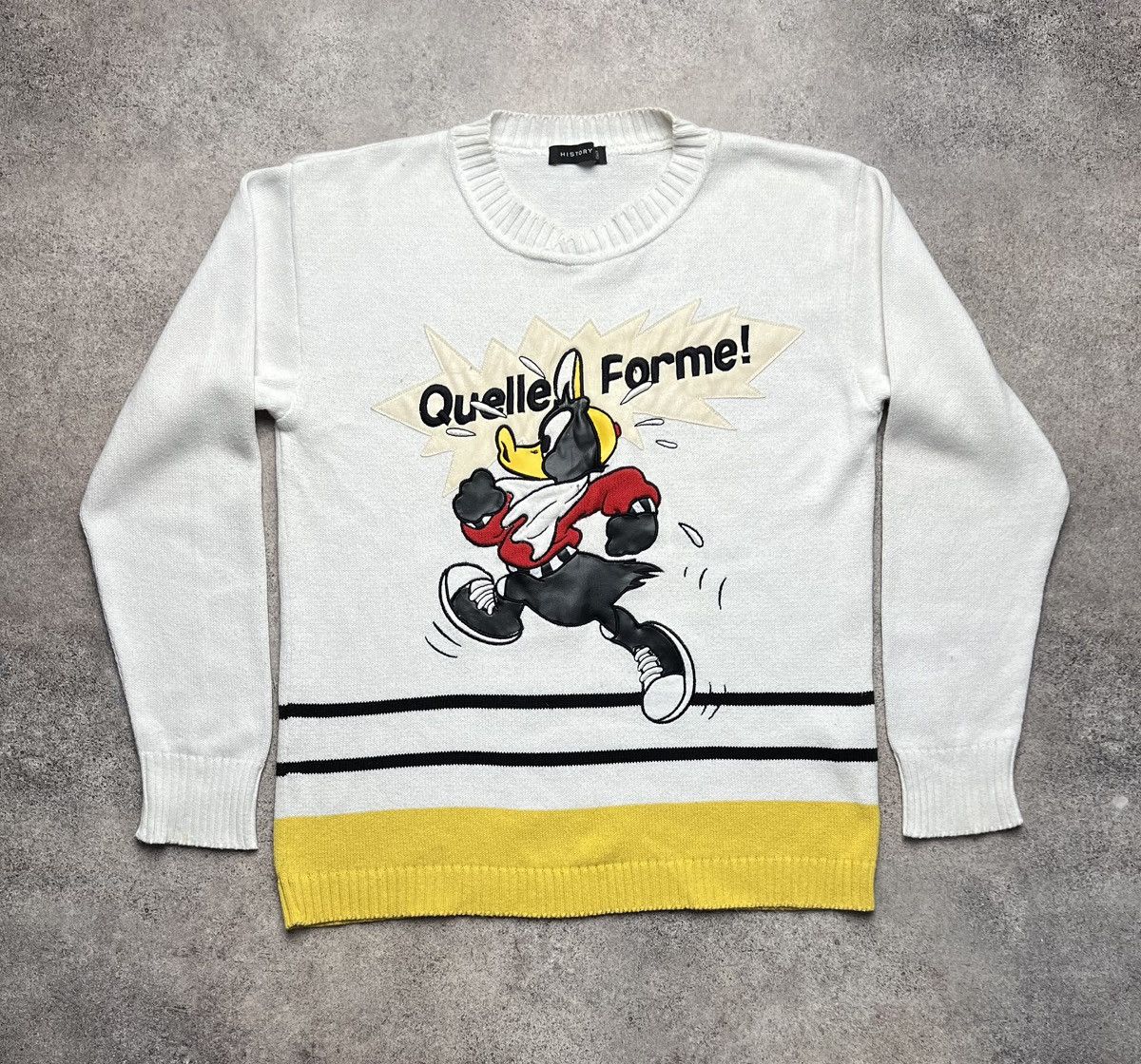 【ICEBERG】ヴィンテージ ニット バックスバニー L ブロックデザイン iceberg Looney Tunes ニット ICEBERG】ヴィンテージ ニット バックス