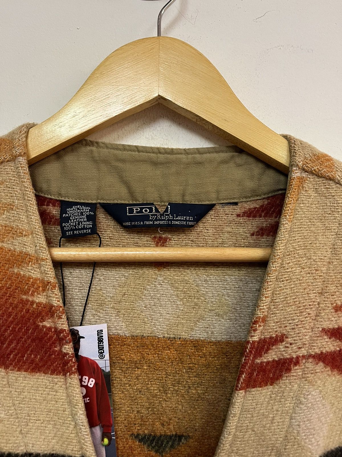 Ralph Lauren 80’s Ralph Lauren Aztec Wool Vest Size US L / EU 52-54 / 3 - 2 Thumbnail