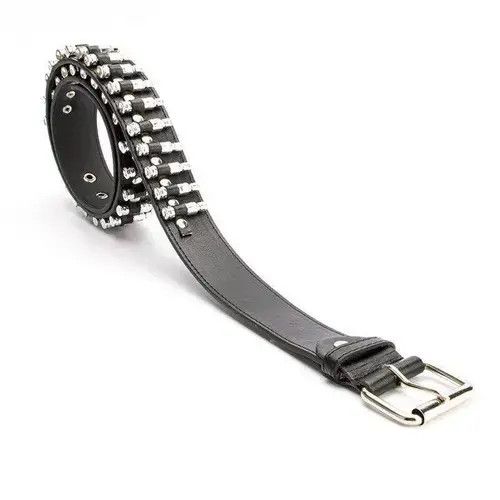 Indigo × Japanese Brand Belts Punk Black Belt Size ONE SIZE - 3 Thumbnail