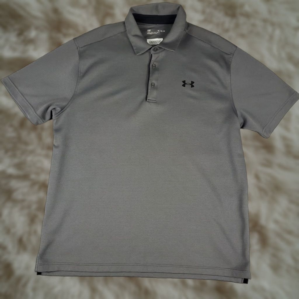 Under Armour Under Armour Polo Shirt Mens XL Gray Golf Casual Short Sleeve Shirt Size US XL / EU 56 / 4 - 1 Thumbnail