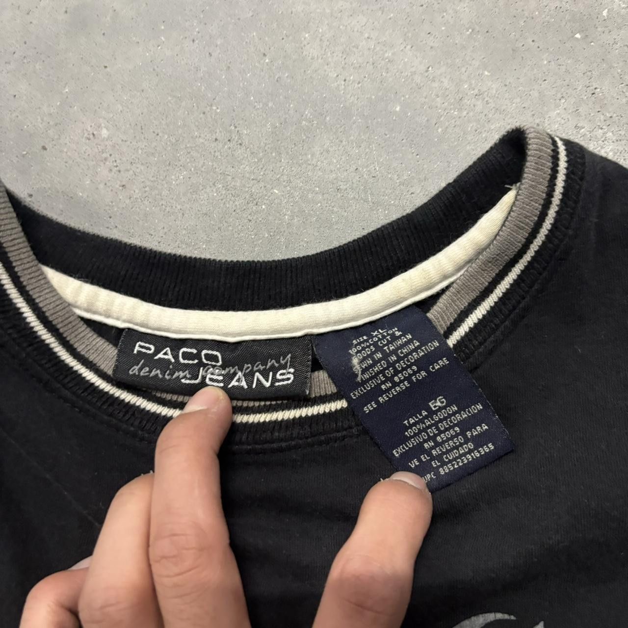 Japanese Brand × Vintage Crazy Vintage Y2K/2000s Grunge Cyber Goth Paco Jean Skater Graphic Tee! Size US XL / EU 56 / 4 - 5 Thumbnail