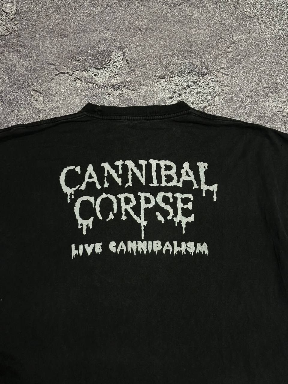 Band Tees × Vintage Rare!! Vintage 2002 Cannibal Corpse Butchered At Birth Tee Size US L / EU 52-54 / 3 - 16 Thumbnail