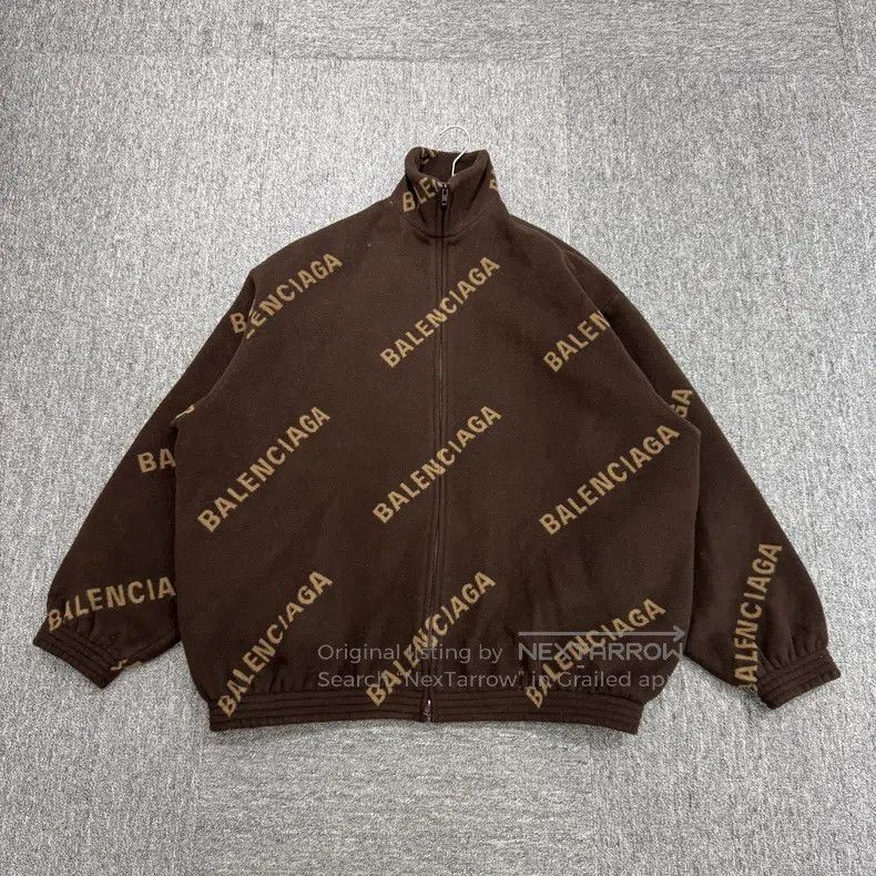 Balenciaga Bullet screen full-print wool jacket