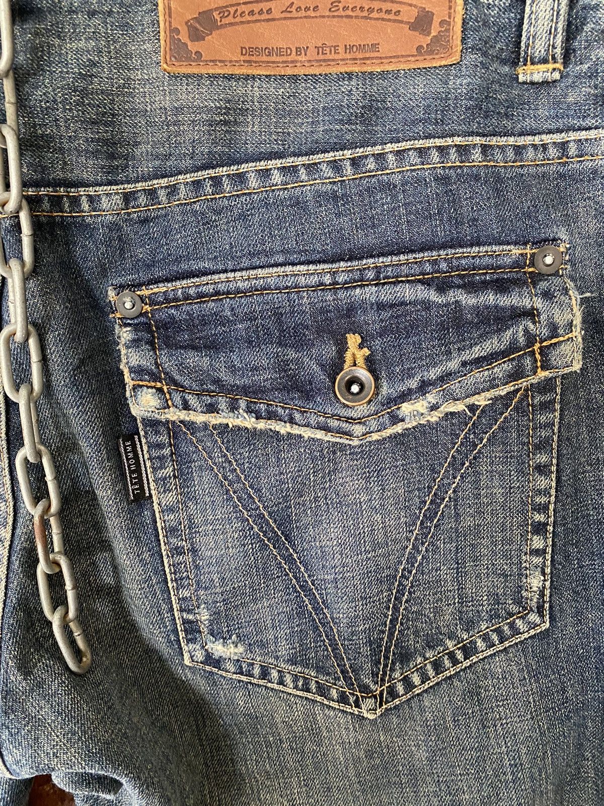 Kiminori Morishita 2000s TETE HOMME Flare and distressed pants Size US 32 / EU 48 - 14 Thumbnail