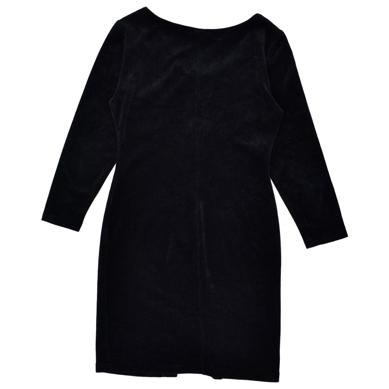 Vintage VINTAGE Womens Sheath Dress UK 16 Large Black L003 Size L / US 10 / IT 46 - 2 Thumbnail