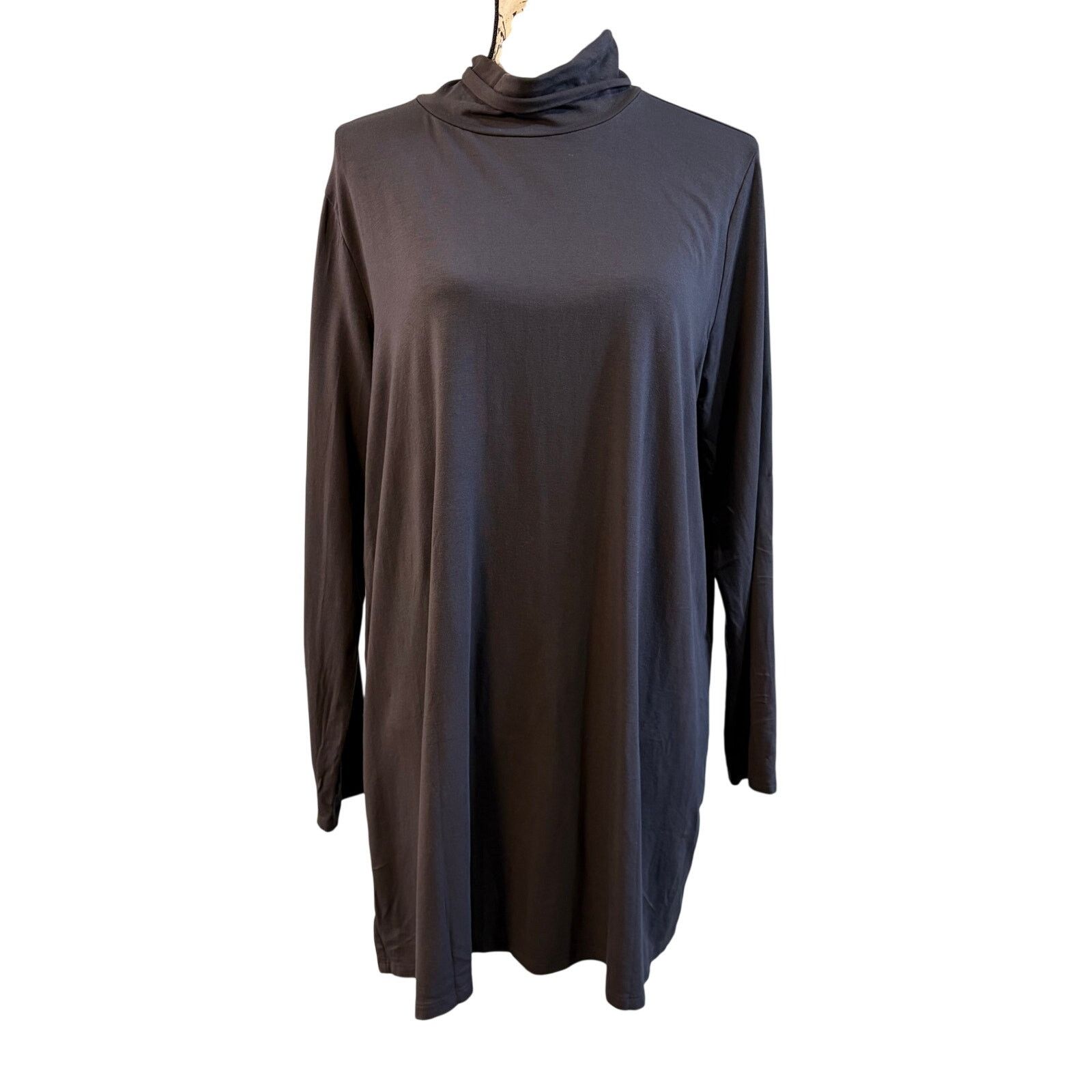Eileen Fisher Eileen Fisher Jersey Knit Dress Dark Gray Stretch Basic XL Size XL / US 12-14 / IT 48-50 - 1 Thumbnail