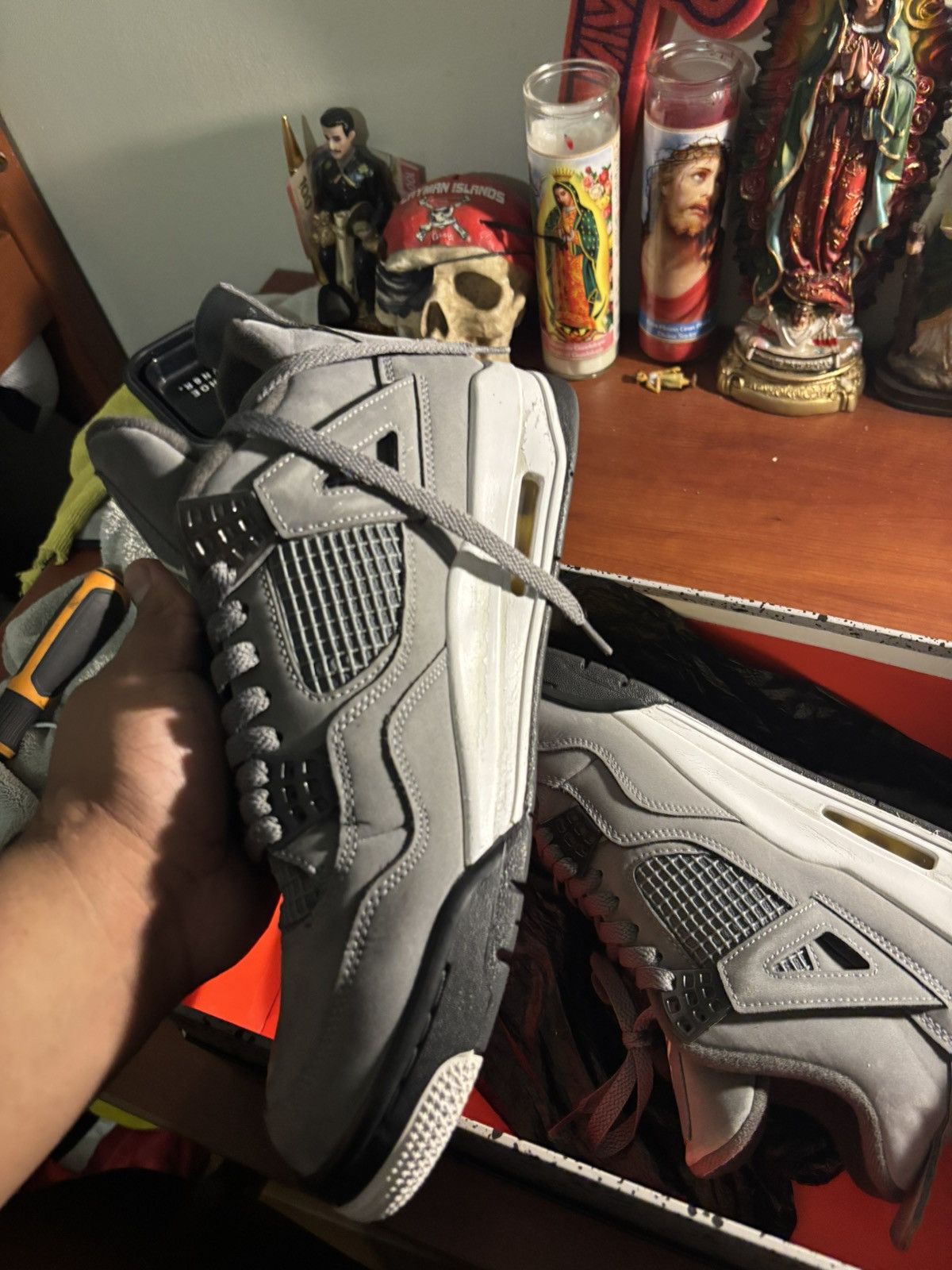 Jordan Brand Jordan 4 Cool Grey Size US 9.5 / EU 42-43 - 8 Thumbnail