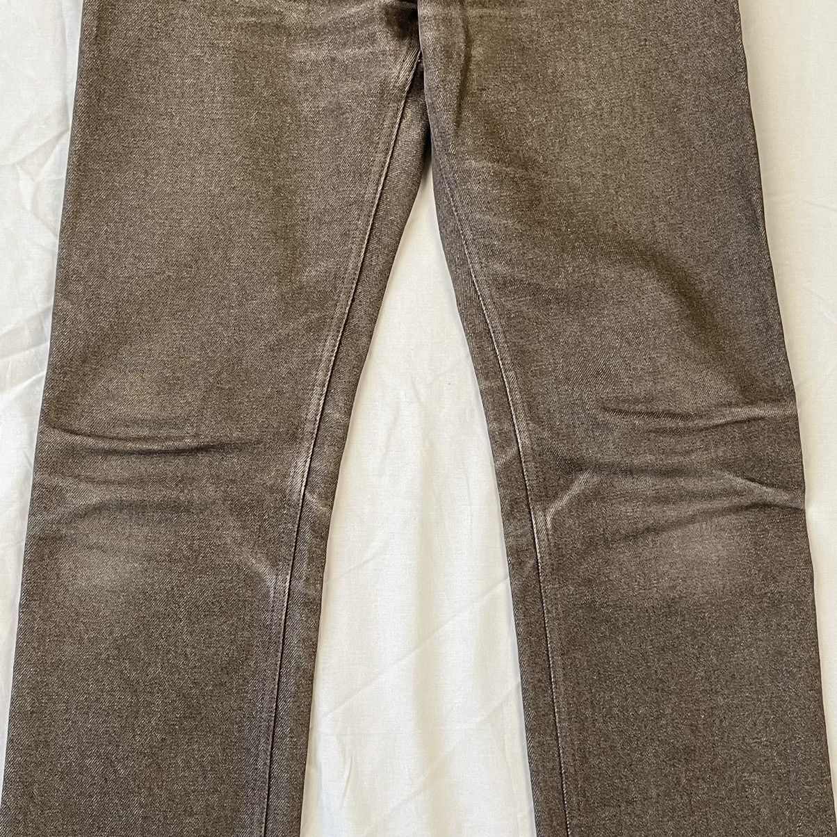 Helmut Lang 90s Helmut Lang Brown Raw Denim Jeans Size US 28 / EU 44 - 4 Thumbnail