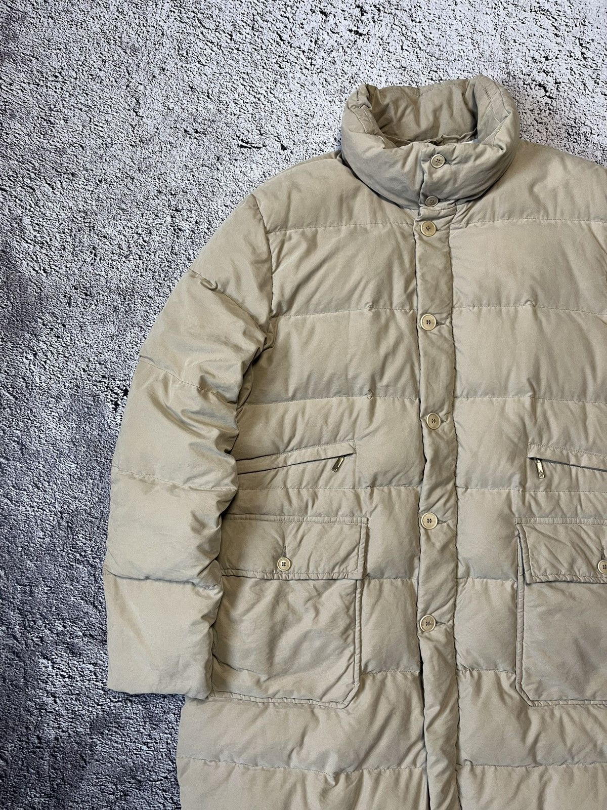 Moncler Vintage Moncler Down Puffer Jacket Beige Mens Size 6 Size US XL / EU 56 / 4 - 5 Thumbnail