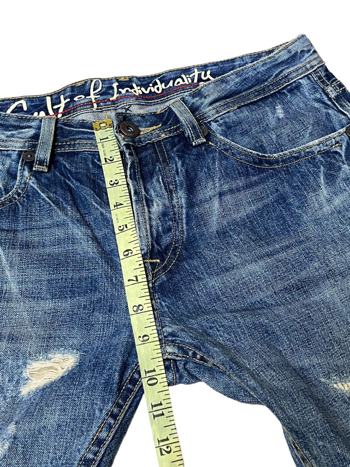 Cult Of Individuality SICK JAPANESE CULT OF INDIVIDUALITY SELVEDGE DISTRESS DENIM Size US 34 / EU 50 - 20 Thumbnail