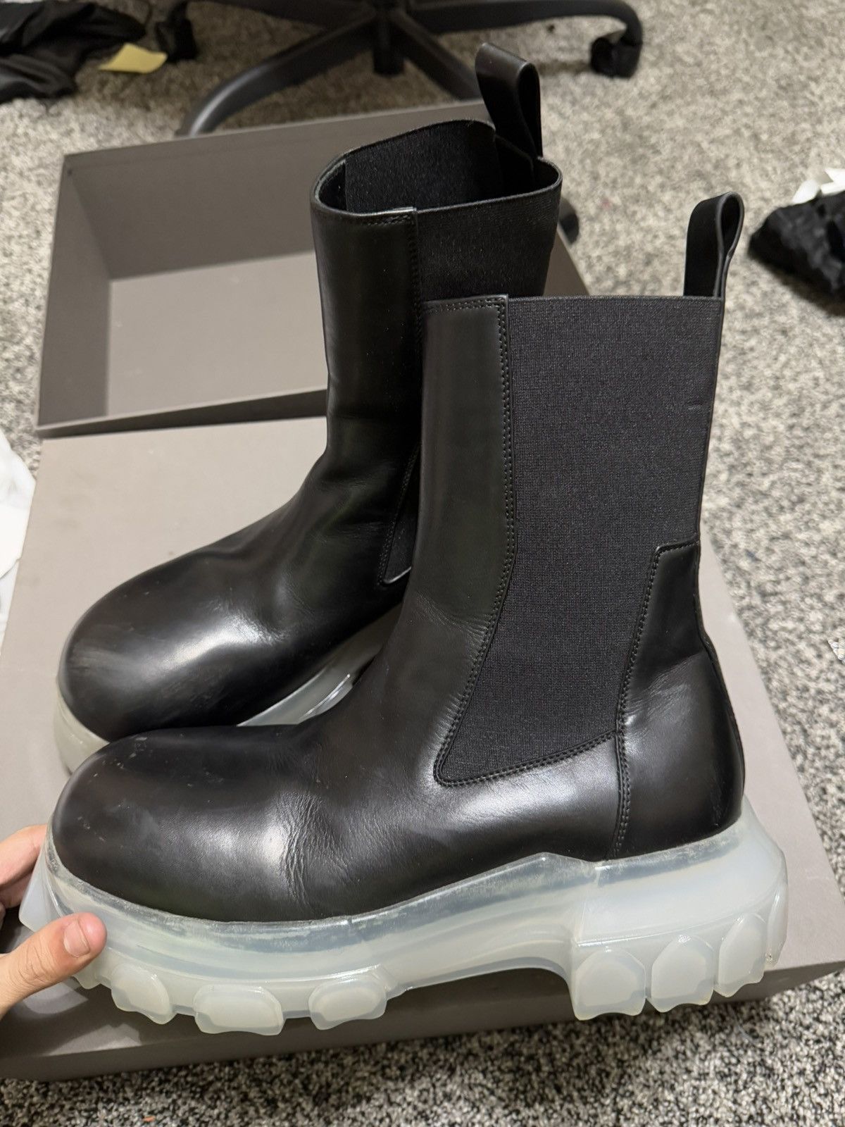 Rick Owens Rick Owen’s Bozo Boots Size US 8 / EU 41 - 10 Thumbnail