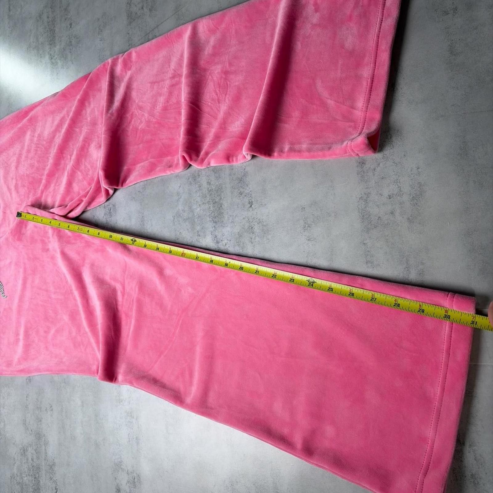 Juicy Couture Jeans Y2K Pink Juicy Couture Grunge Flared Rhinestone Sweatpants Size 36" / US 14 / IT 50 - 7 Thumbnail