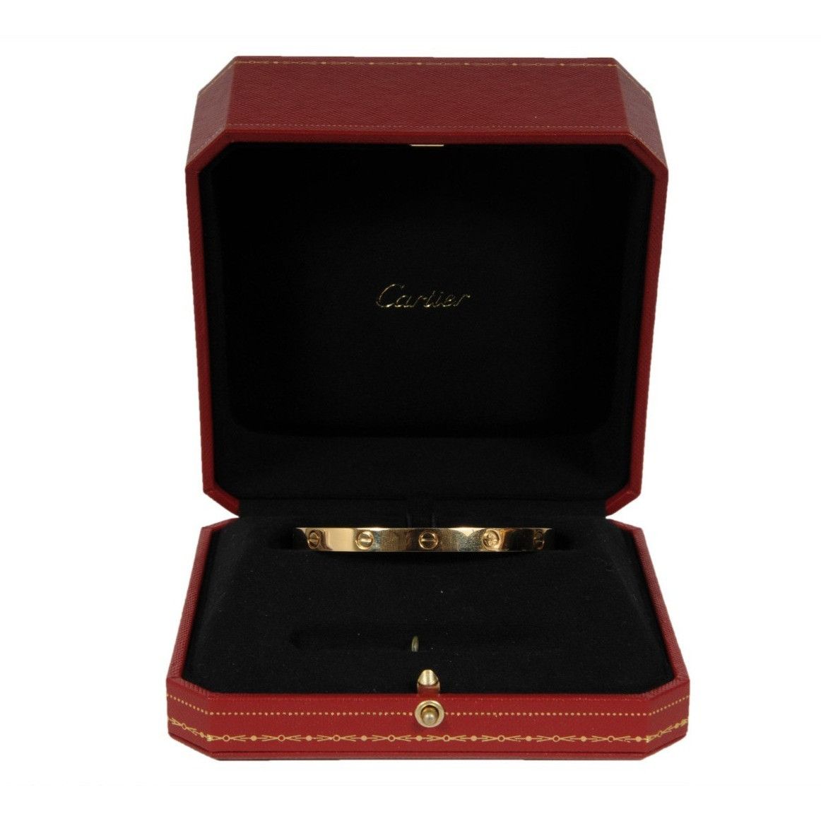 Cartier Love Cuff Bangle Bracelet 18k Yellow Gold Size 19 Size ONE SIZE - 3 Thumbnail
