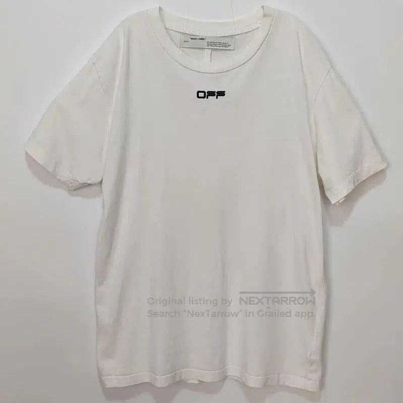 Off-White Off-White White Cotton Men's T-Shirt Size XL . Size US XL / EU 56 / 4 - 1 Thumbnail