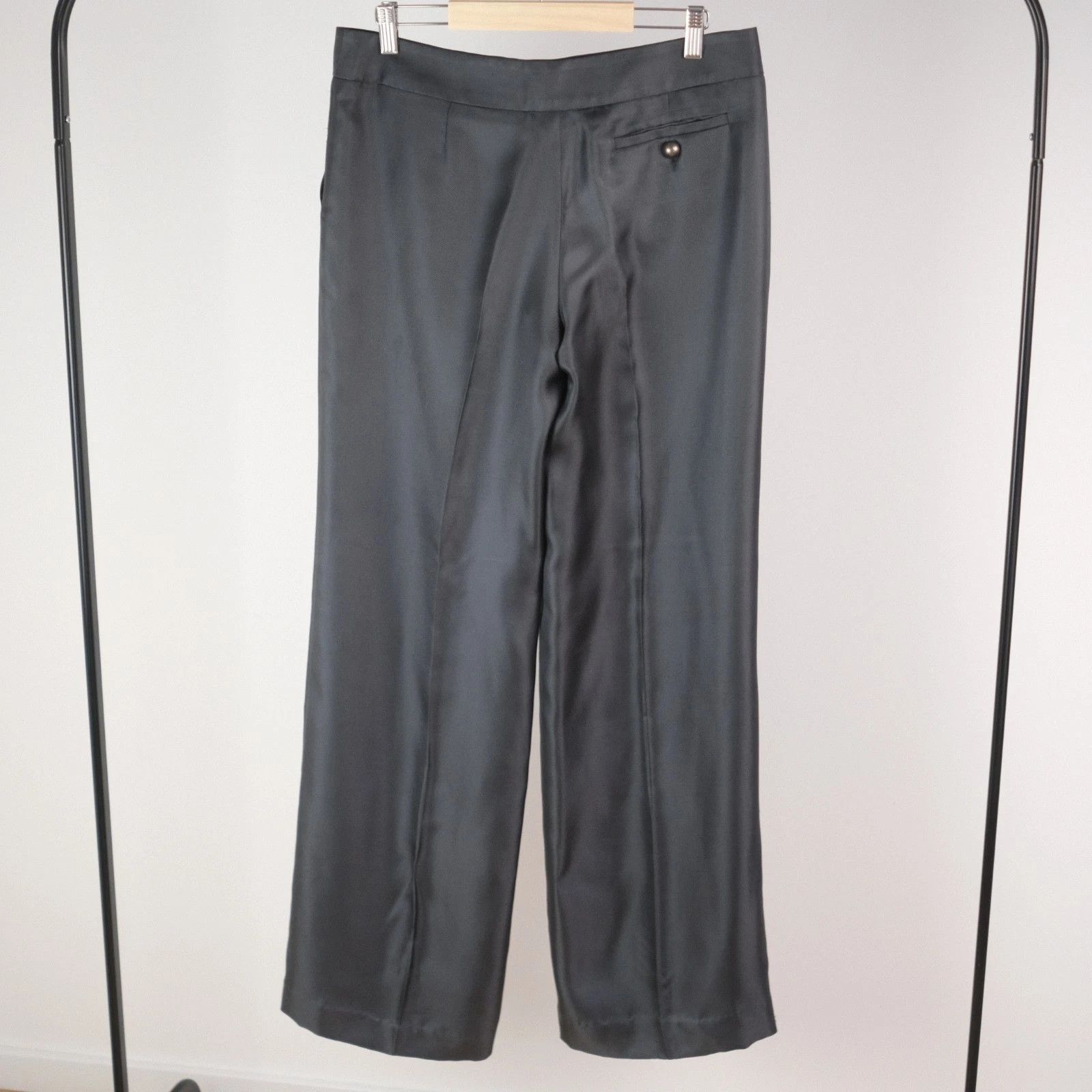 Emporio Armani Emporio Armani 100% Silk Wide Leg Trousers Size 44 Size 30" / US 8 / IT 44 - 10 Thumbnail