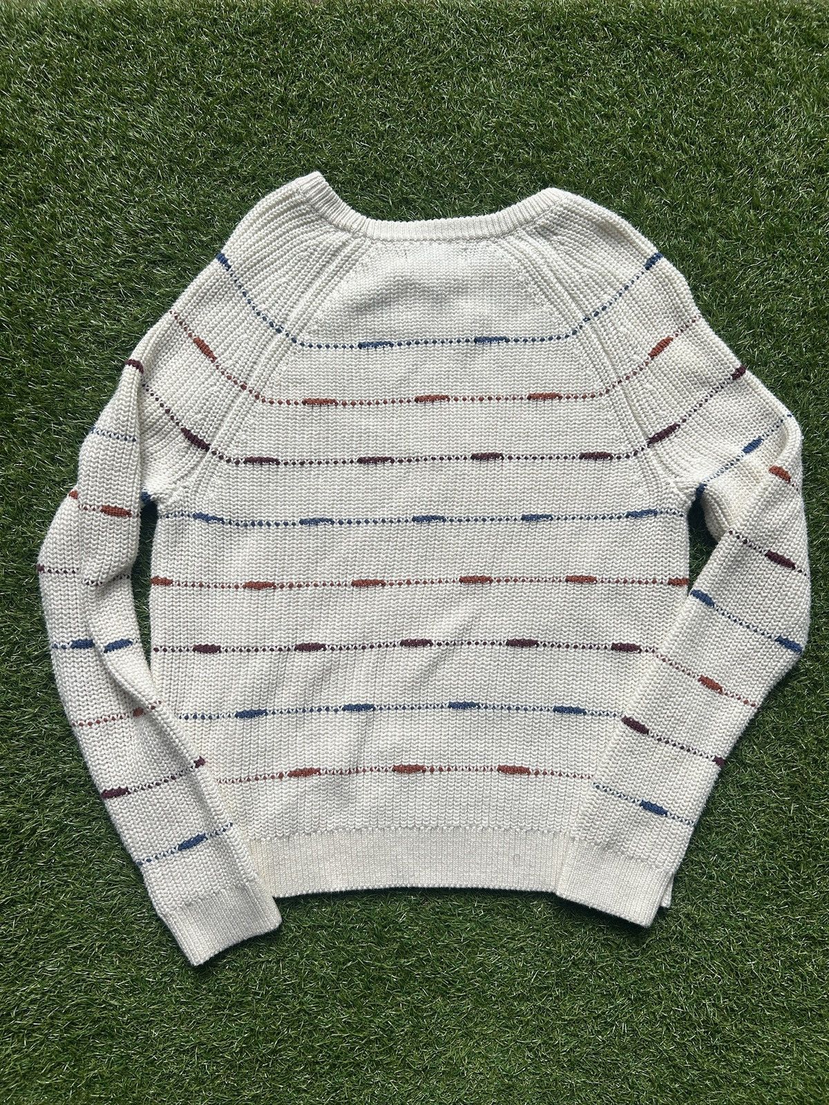 Vintage Cable Stitch Cream Crewneck Sweater Size M / US 6-8 / IT 42-44 - 3 Thumbnail