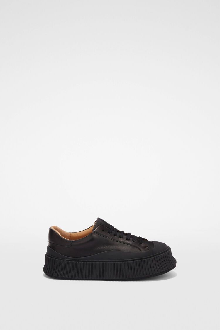 Jil Sander o1loc1c0425 J15WS0002 Low-Top Sneakers in Black Size US 7 / IT 37 - 1 Thumbnail
