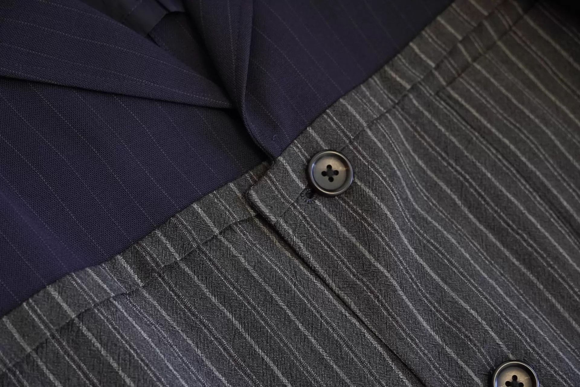 Yohji Yamamoto Yohji Yamamoto 94SS Paneled Striped Wool Jacket M Size US M / EU 48-50 / 2 - 4 Thumbnail