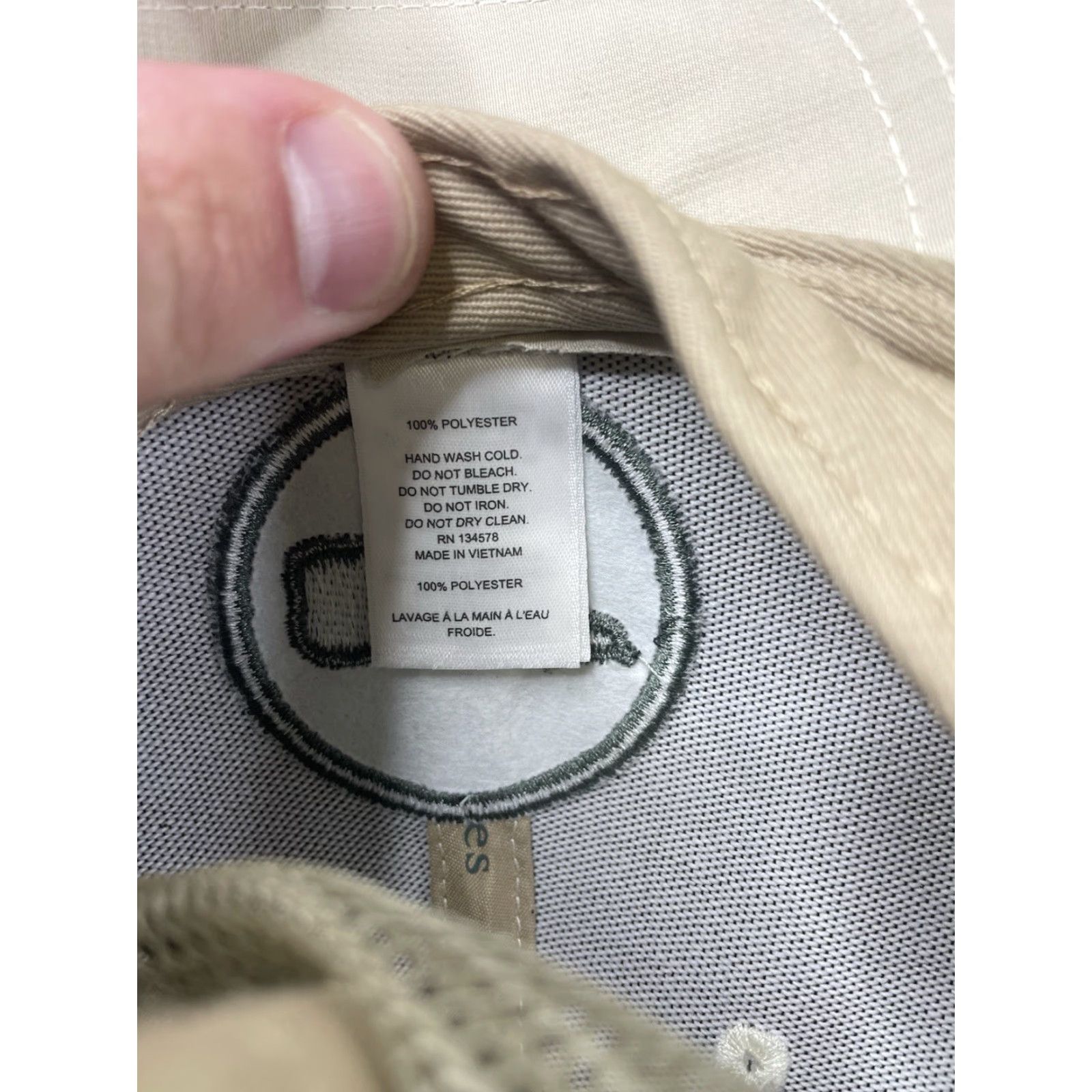Vineyard Vines Vineyard Vines Trucker Hat Cap One Size Beige Men Whale Performance Cap Brown & Beige (No rips or tears) Size ONE SIZE - 7 Thumbnail