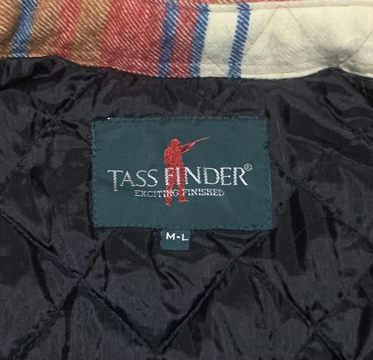 Japanese Brand Vintage 90s Tass Finder Plaid Wool Flannel Shirt Jacket Size US L / EU 52-54 / 3 - 5 Thumbnail