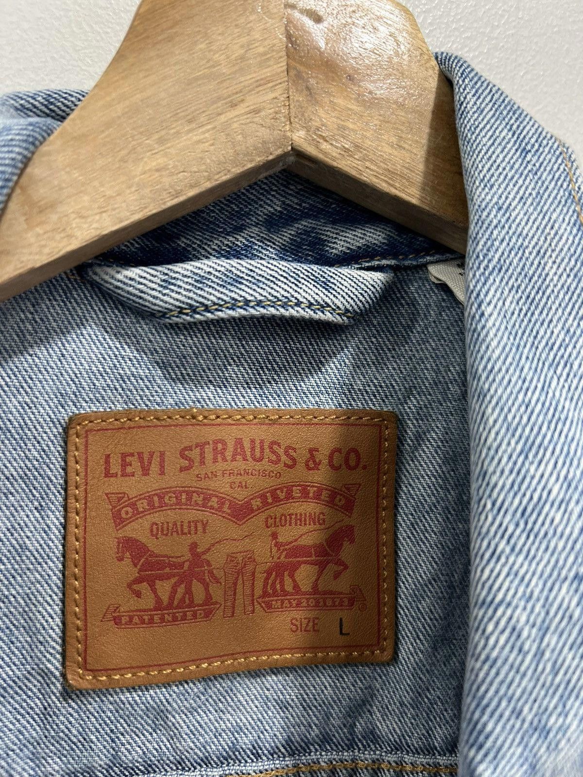 Vintage Vintage Levis Denim Jean Jacket Size US L / EU 52-54 / 3 - 3 Thumbnail