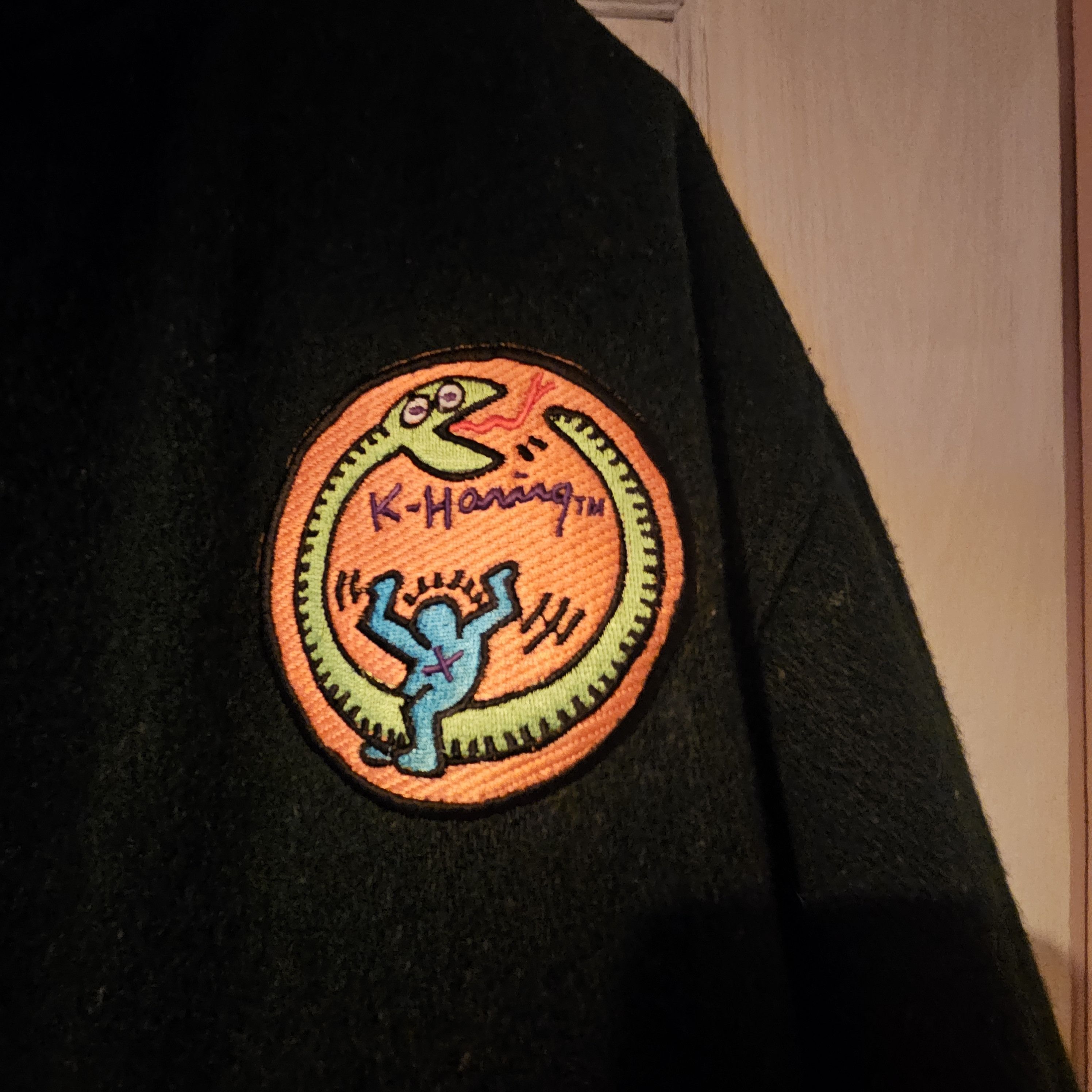 Keith Haring OG 90s Keith Haring Pop Shop wool bomber jacket. V V rare. Size US XL / EU 56 / 4 - 3 Thumbnail