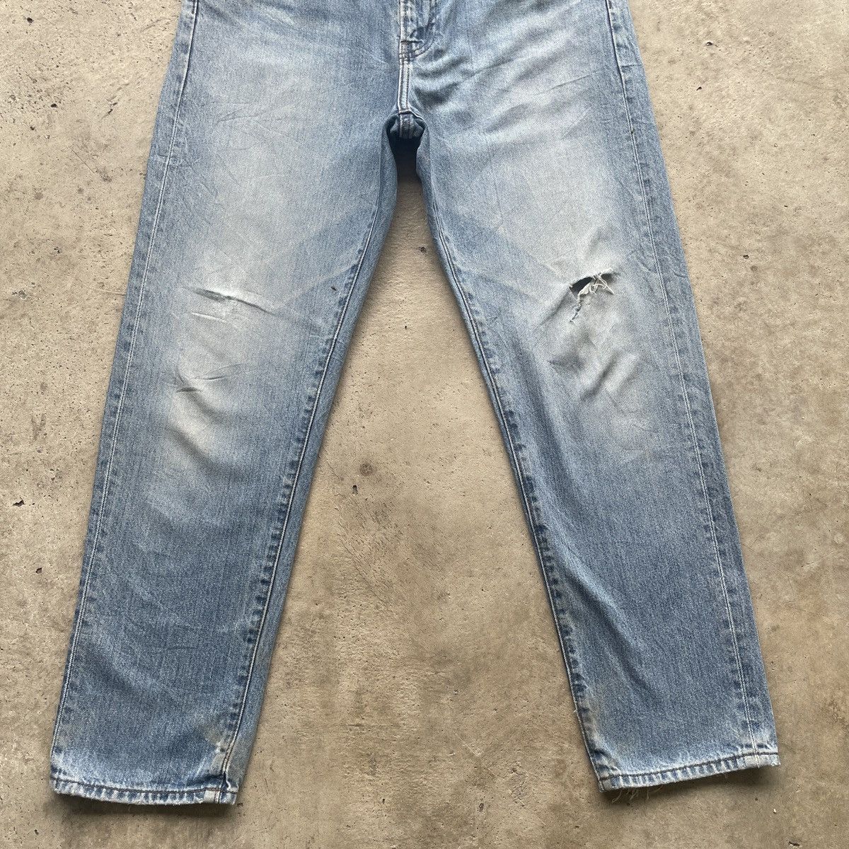 Japanese Brand W30x29💥 Vintage Japanese Faded Denim Jeans Pants Distressed Size US 30 / EU 46 - 4 Thumbnail