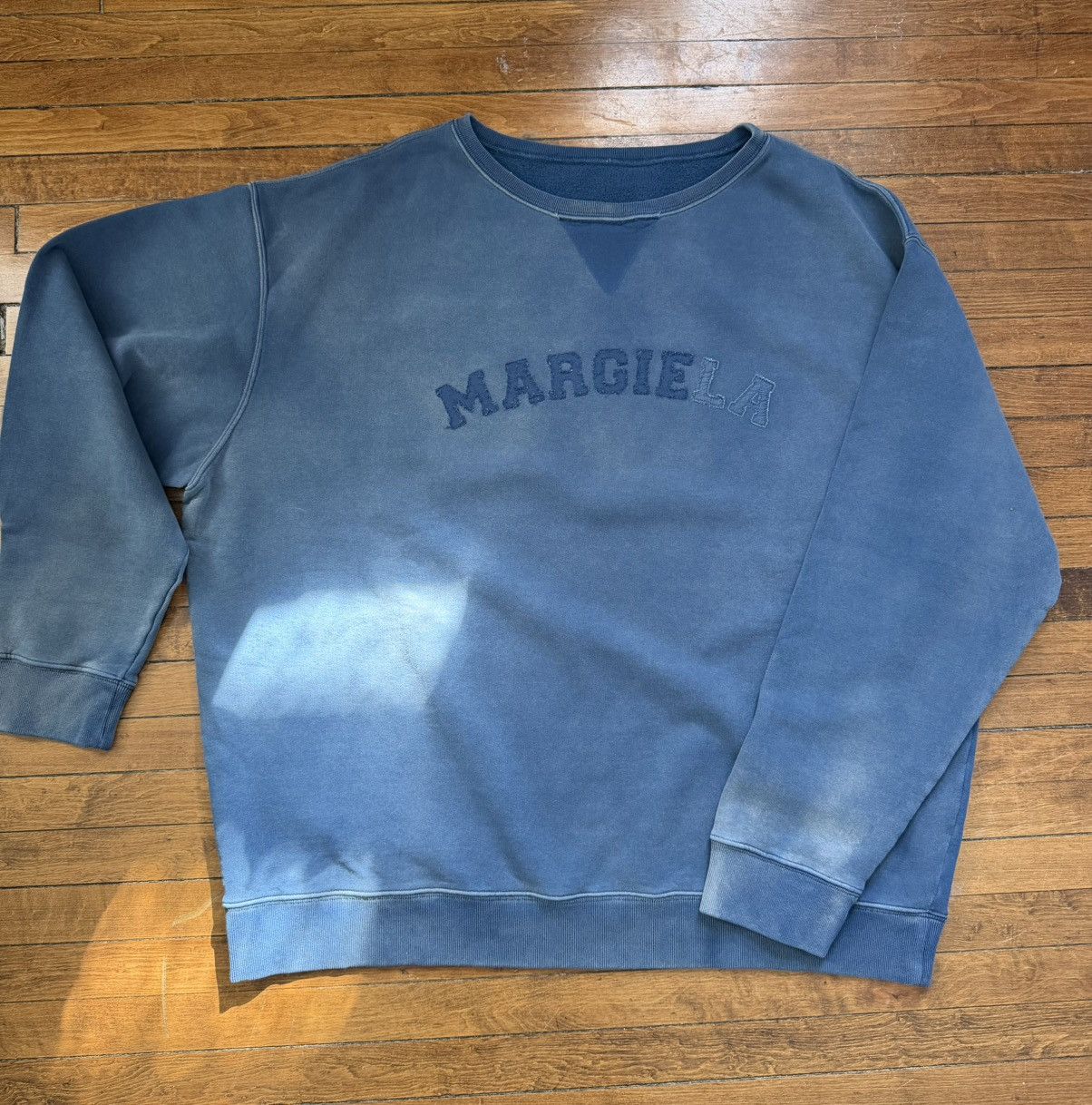 Maison Margiela $1.2k worn-look organic-cotton sweatshirt, XL (oversized),IT Size US XL / EU 56 / 4 - 8 Thumbnail