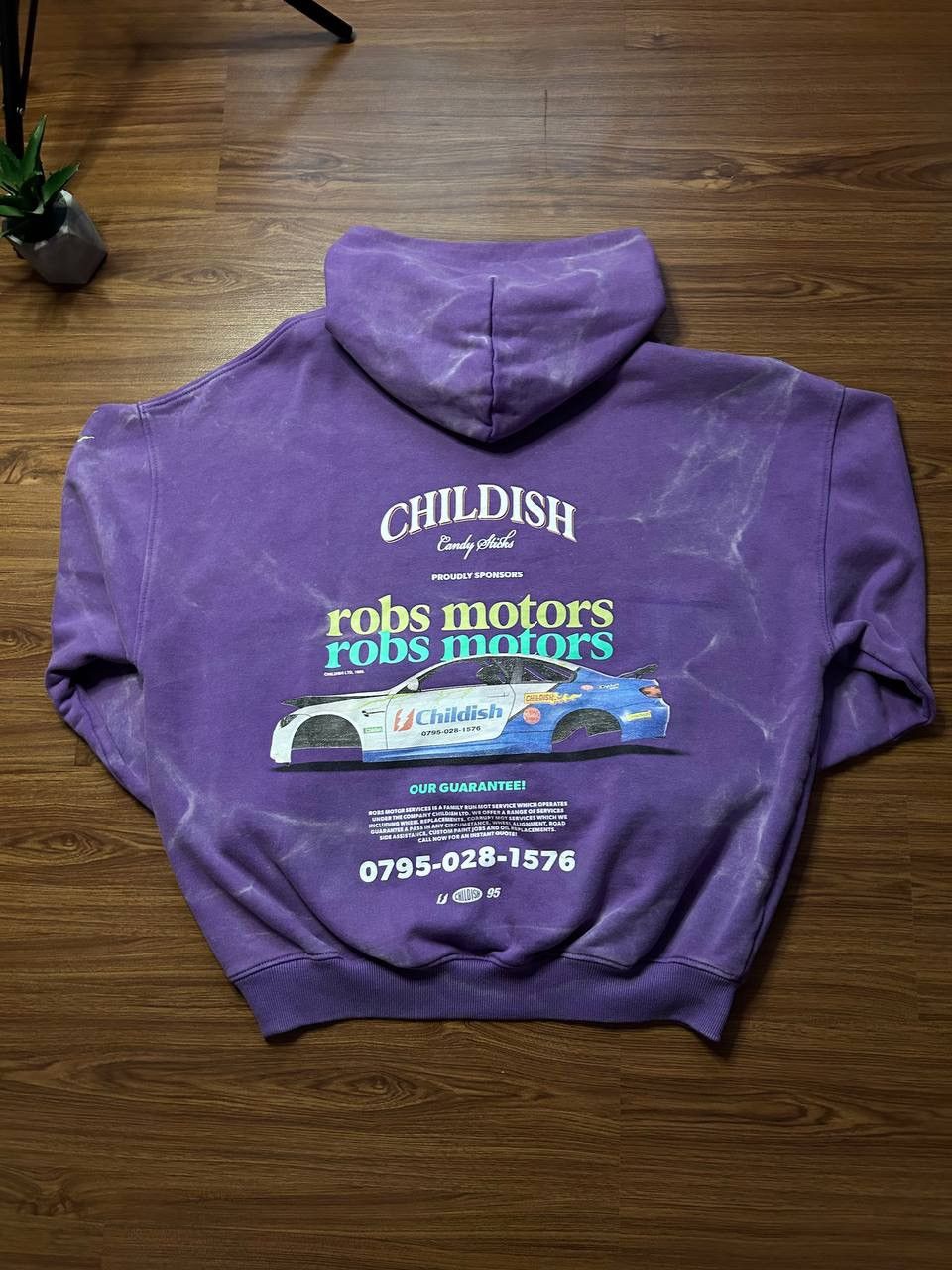 Designer × Vintage Childish Robs Motors Rasing Hoodie Big Logo 90s S Size US S / EU 44-46 / 1 - 4 Thumbnail