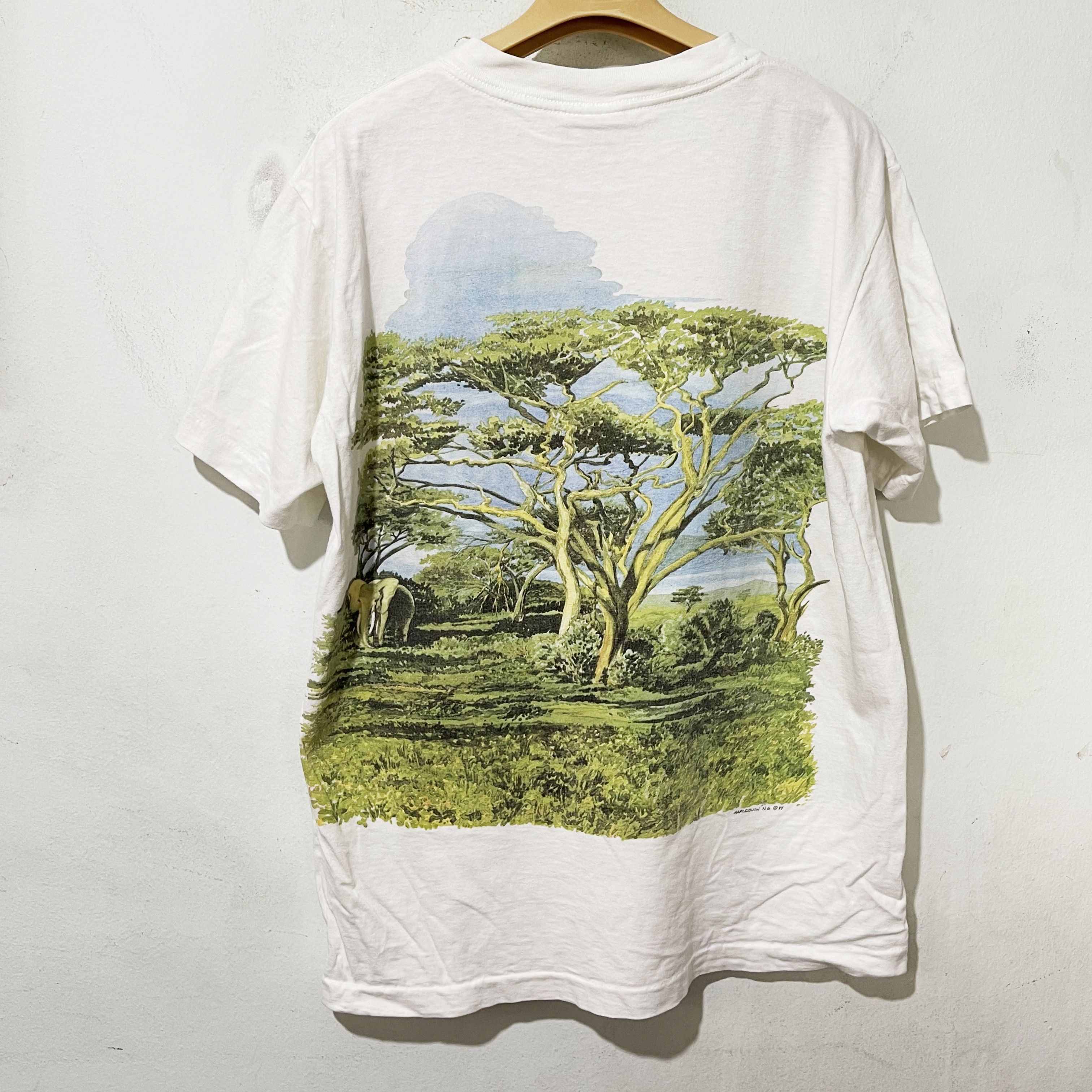 Vintage Vintage 1986 Giraffe Family T-Shirt Size US M / EU 48-50 / 2 - 5 Thumbnail