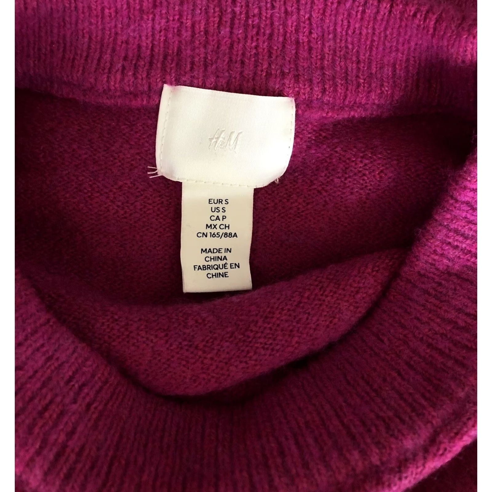 H&M H&M Fuzzy Sweater S Pink Rhinestone Accents Long Sleeve Oversized Glam Size S / US 4 / IT 40 - 4 Thumbnail