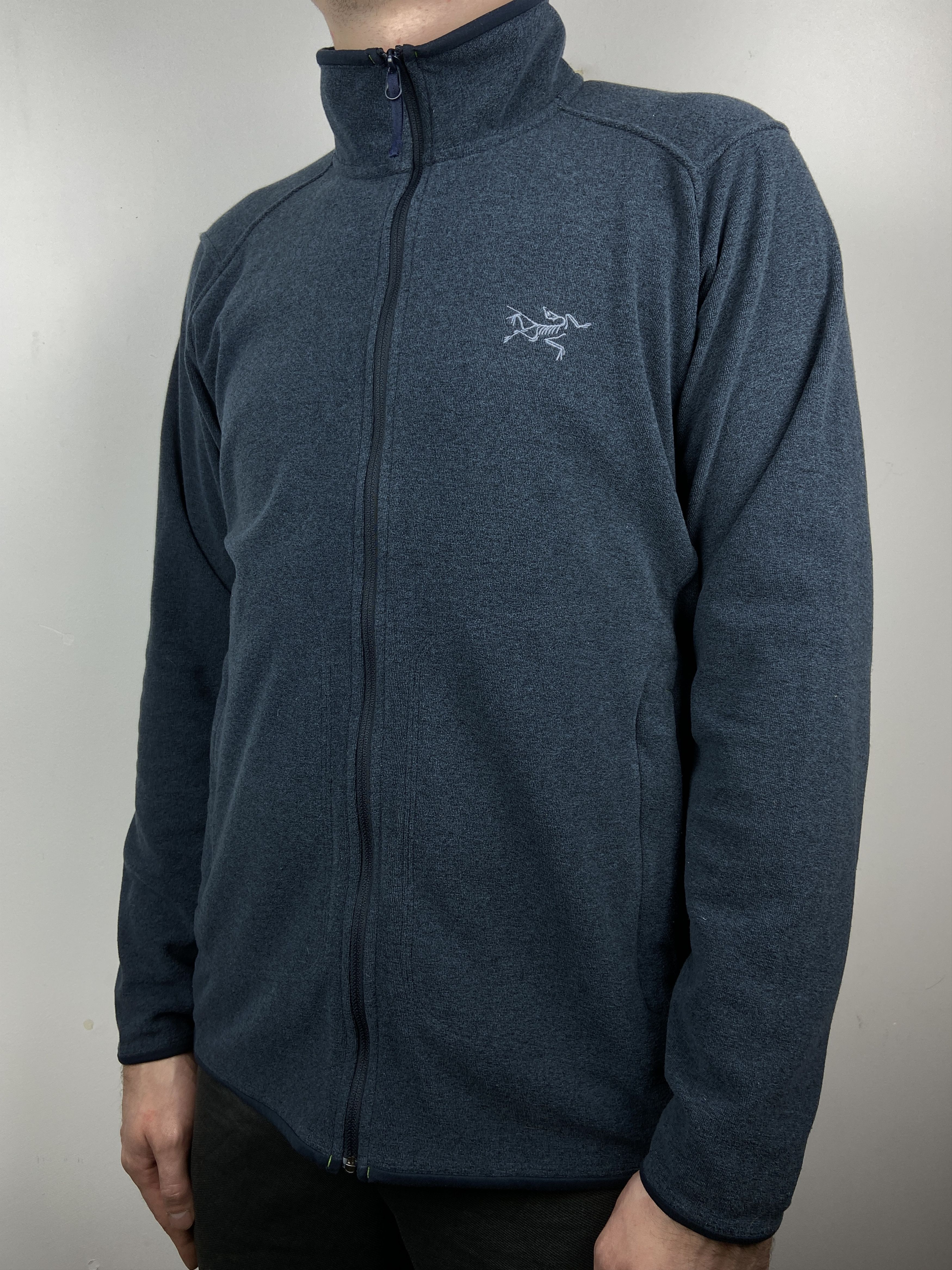 image of Arcteryx Polartec Fleece Zip Up Jacket Polar in Navy, Men's (Size Large)