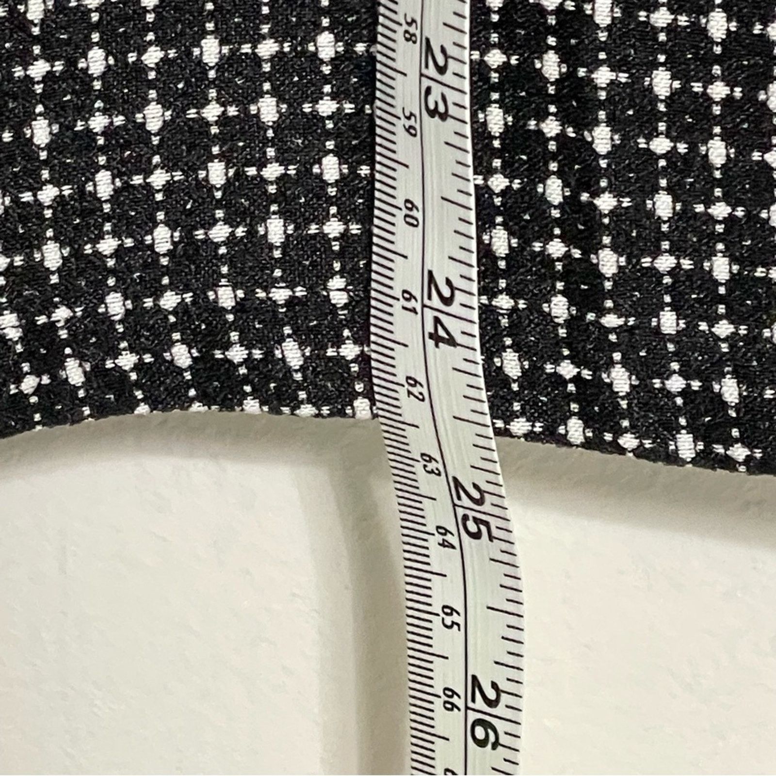 Other JESSICA LONDON Black White Box Plaid Faux Wrap Skirt NWT Size 40" / US 18 - 3 Thumbnail