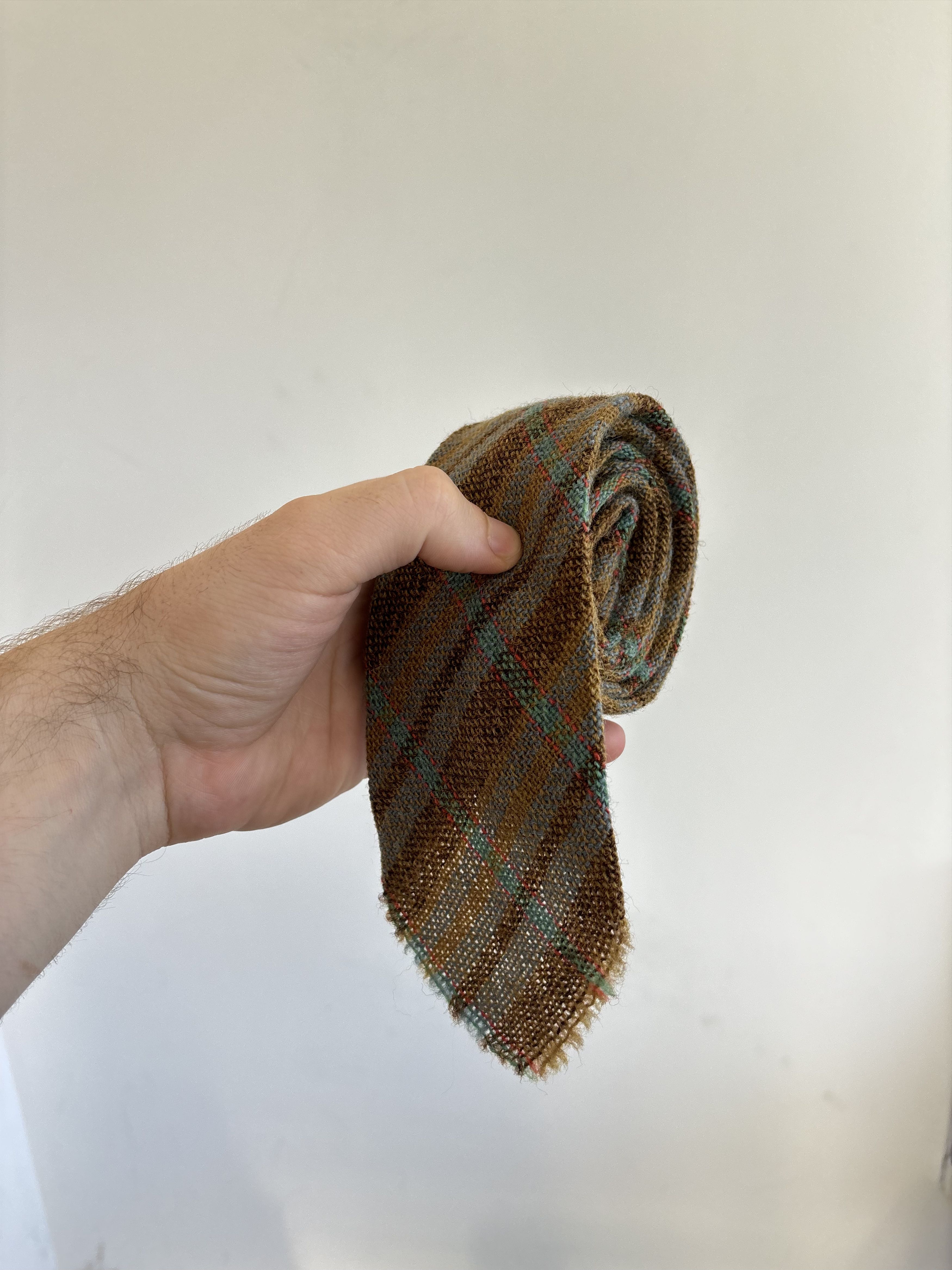 Ziggy Chen Vintage Afonwen Tweed Wooven in Wales Tie Size ONE SIZE - 2 Thumbnail
