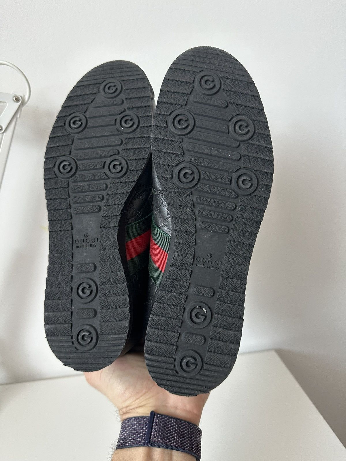 Gucci Gucci micro guccissima SL73 black leather sneakers Size US 7.5 / EU 40-41 - 13 Thumbnail