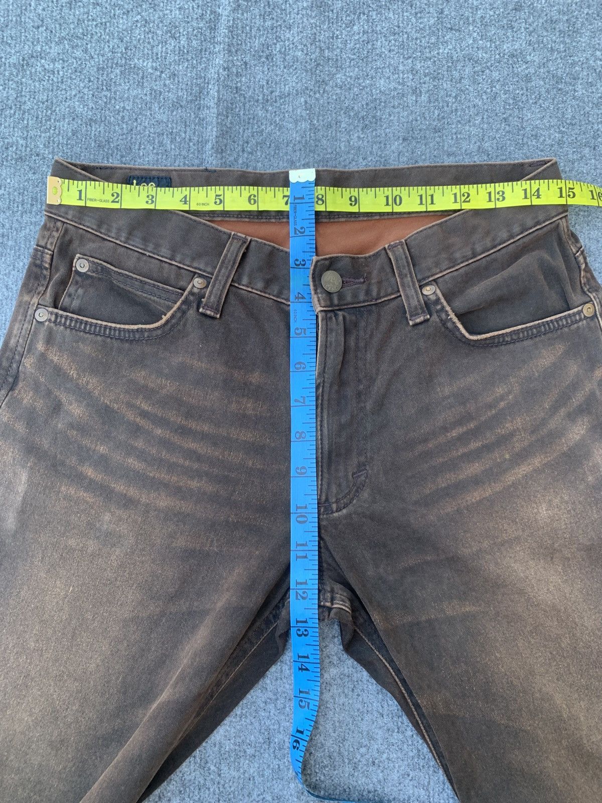 Lee VINTAGE LEE RIDERS SYNTHETIC LEATHER & FADED BROWN Size US 30 / EU 46 - 3 Thumbnail