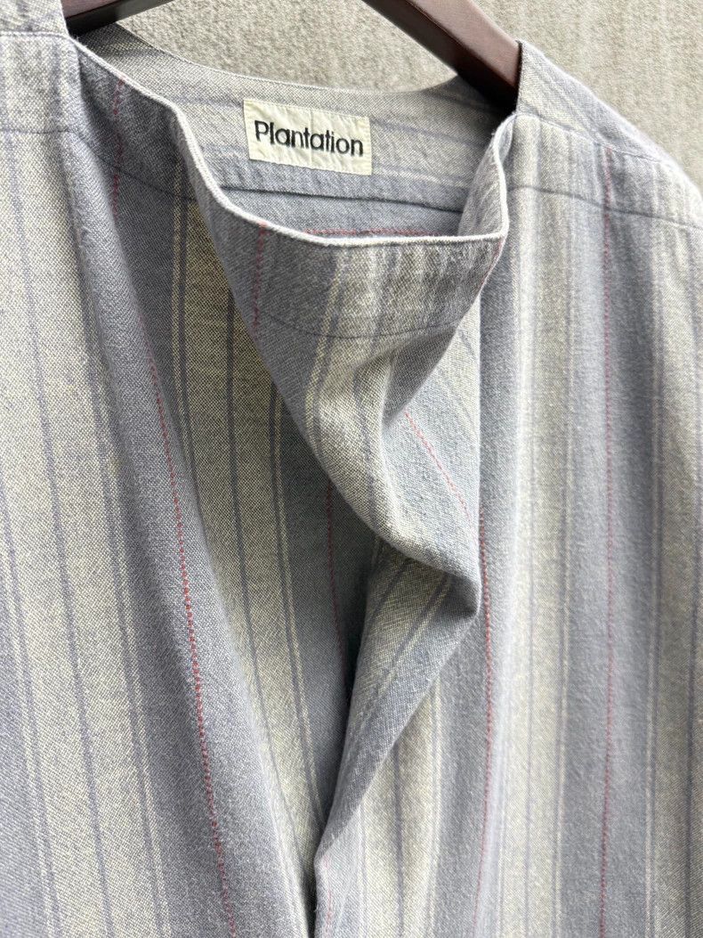 Issey Miyake Issey Miyake Striped collared cotton top Size M / US 6-8 / IT 42-44 - 2 Thumbnail