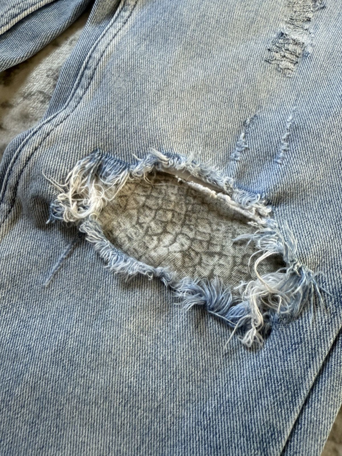 Ksubi Ksubi Studded Phython Snake Repaired Distressed Skinny Jeans Size US 30 / EU 46 - 7 Thumbnail