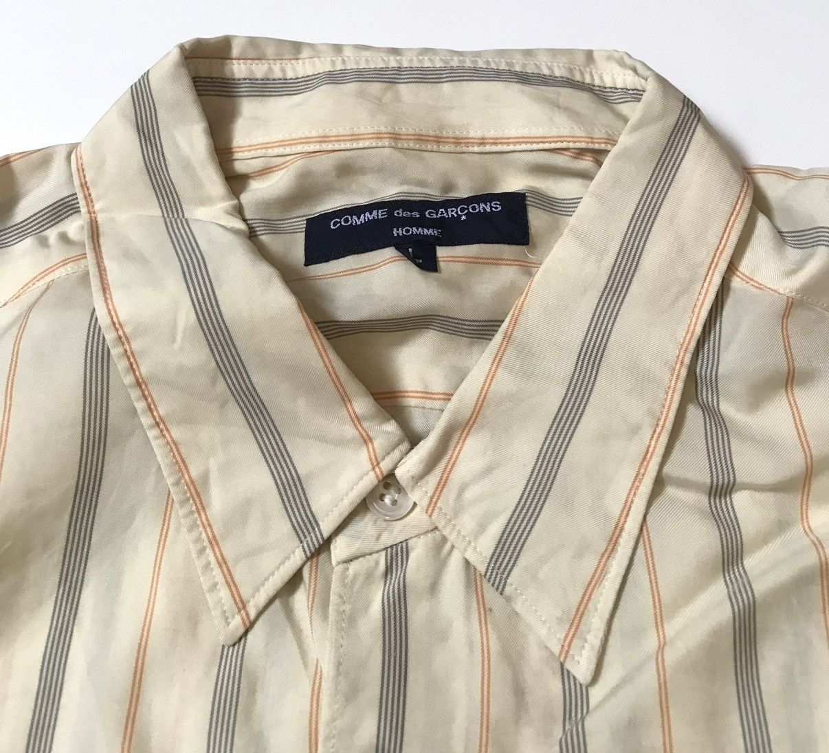 Comme des Garcons Cdg homme AD2005 flowy striped button up Size US L / EU 52-54 / 3 - 6 Thumbnail