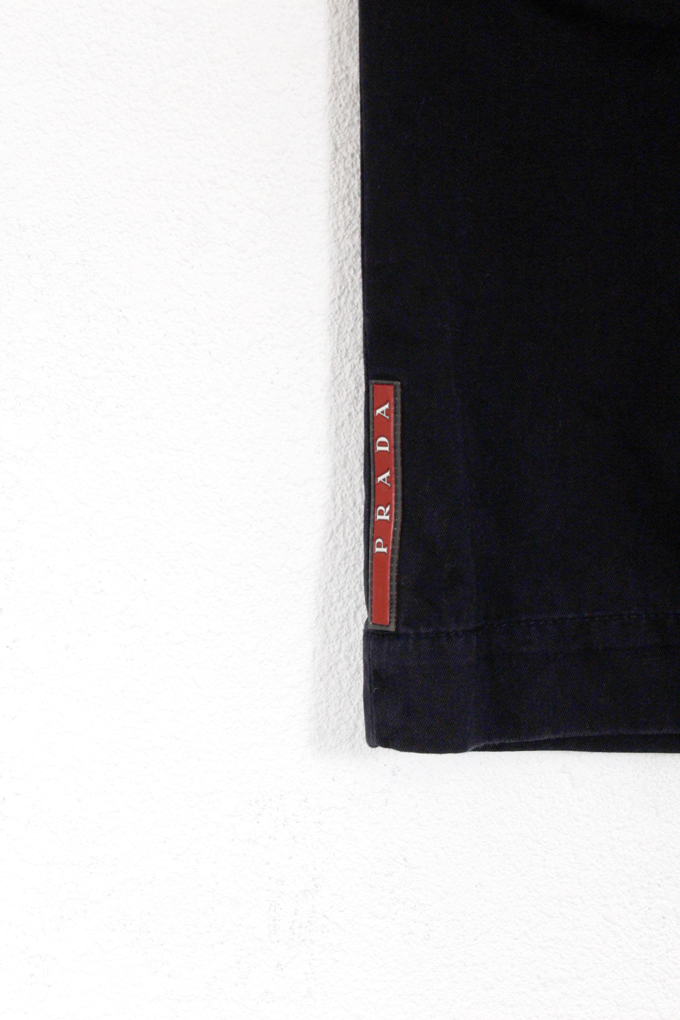 Archive Prada Sport Challenge 2003 Rubber Logo Shorts Y2K