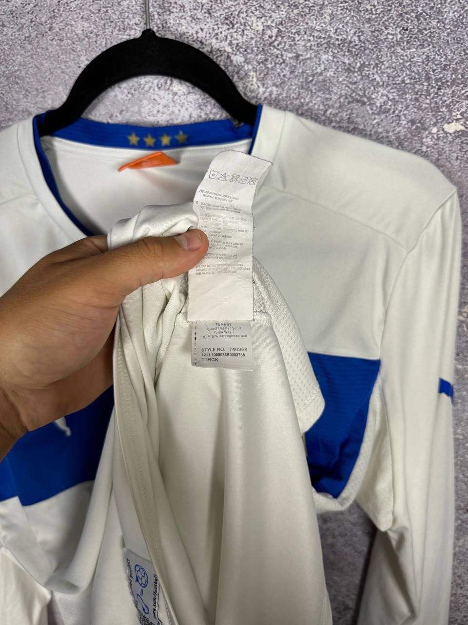 Puma Italy National Team 2012/13 Puma LS Soccer Jersey Size US L / EU 52-54 / 3 - 11 Thumbnail