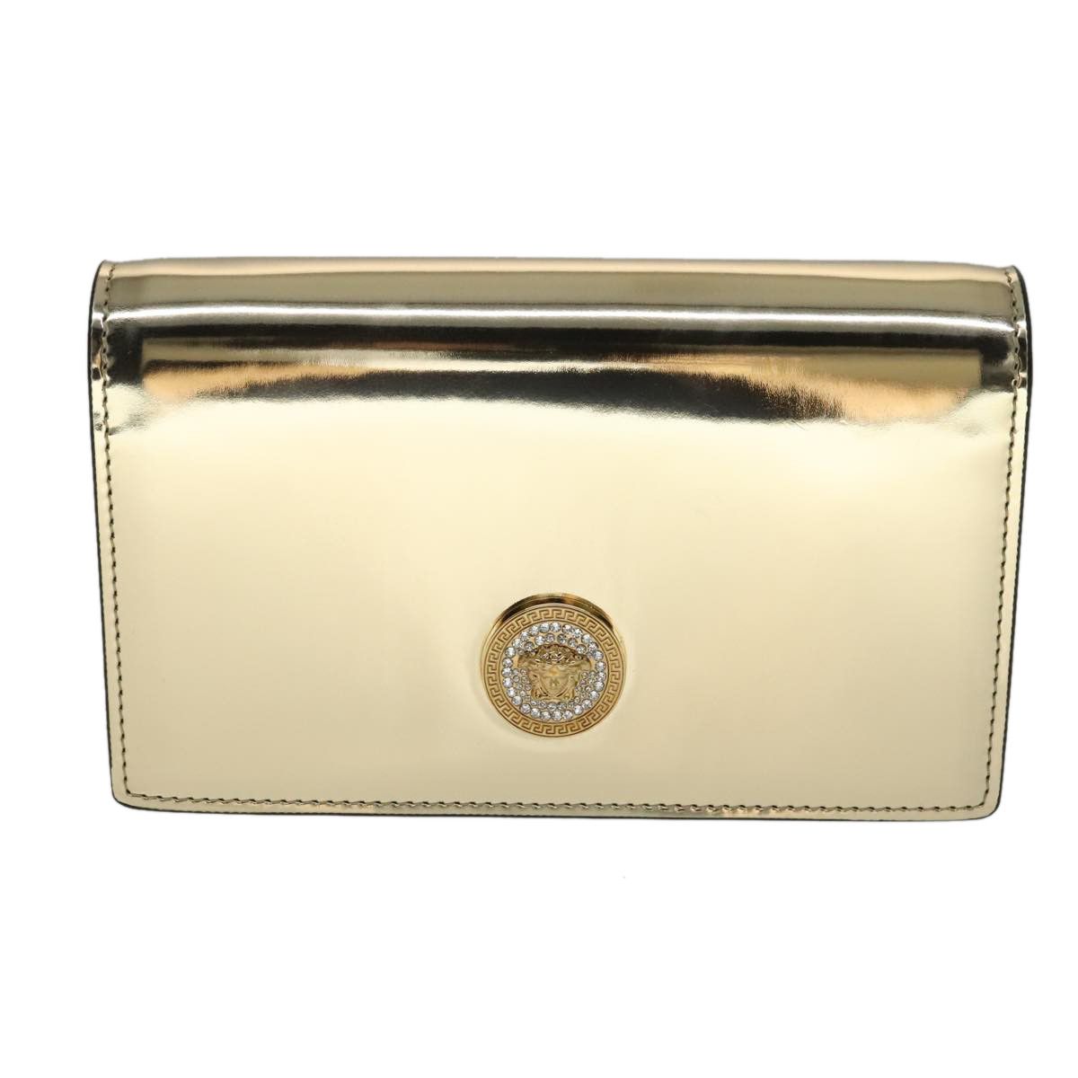 Versace Medusa Gold Patent Leather Shoulder Bag (Pre-Owned) Size ONE SIZE - 1 Thumbnail