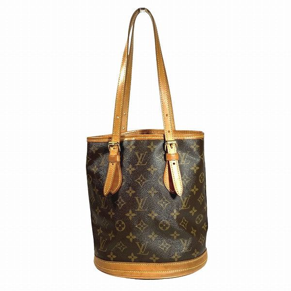 Louis Vuitton Louis Vuitton Bucket Pm Monogram Shoulder Bag Canvas Shoulder Bag M42238 in Brown, Women's