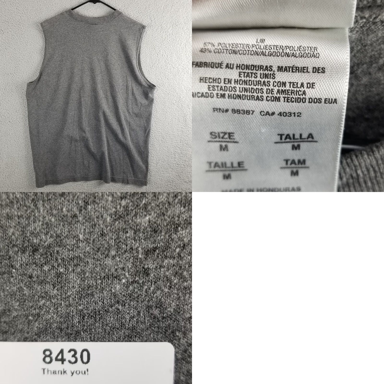 Adidas VTG Adidas Shirt Tank Top Rivalry Is Everywhere Sleeveless Track Gym Active M Gray XS-XL Ladies? Mens? Size US M / EU 48-50 / 2 - 8 Thumbnail